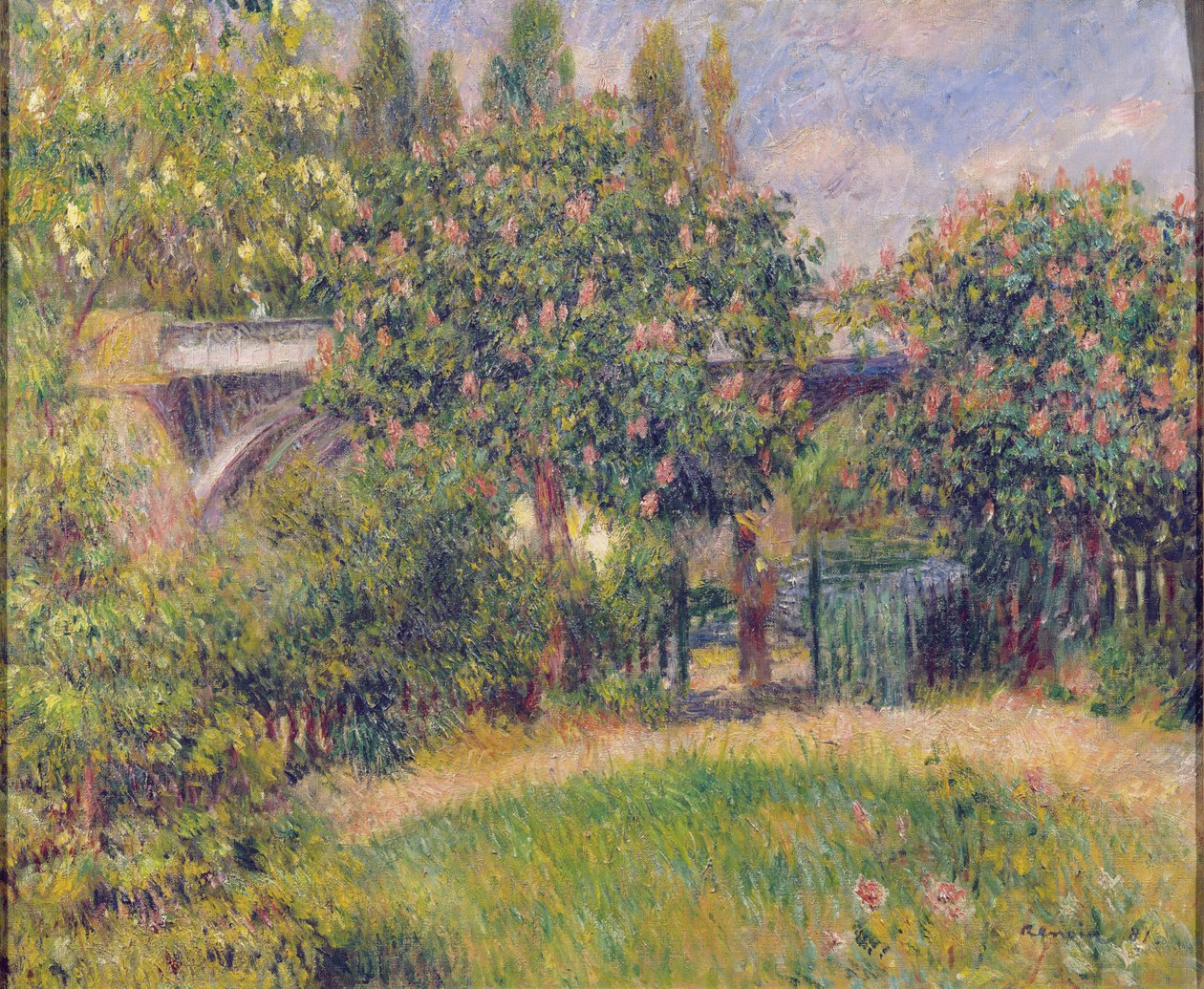 Jernbanebroen ved Chatou, 1881 af Pierre Auguste Renoir