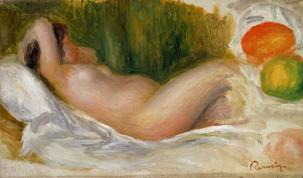 Liggende nøgen af Pierre Auguste Renoir