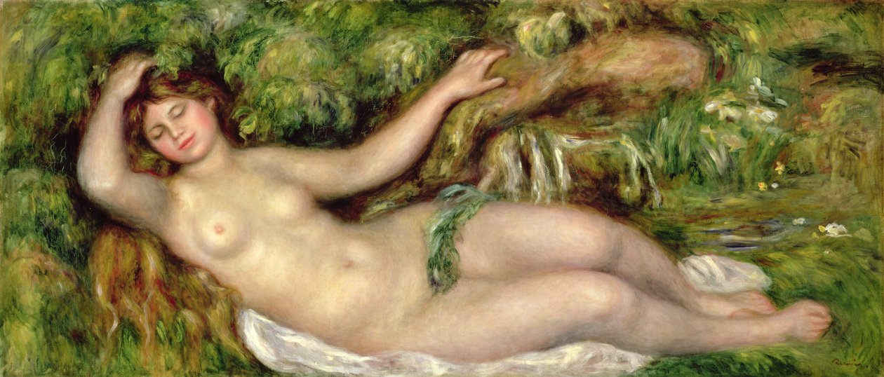 Liggende nøgen, 1910 af Pierre Auguste Renoir