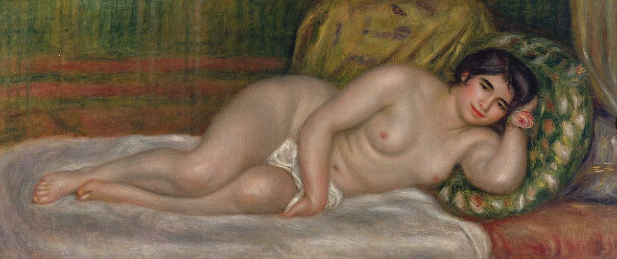 Liggende kvindelig nøgen (Gabrielle) 1906-07 af Pierre Auguste Renoir
