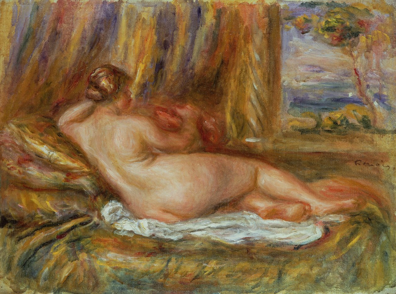 Liggende nøgen af Pierre Auguste Renoir
