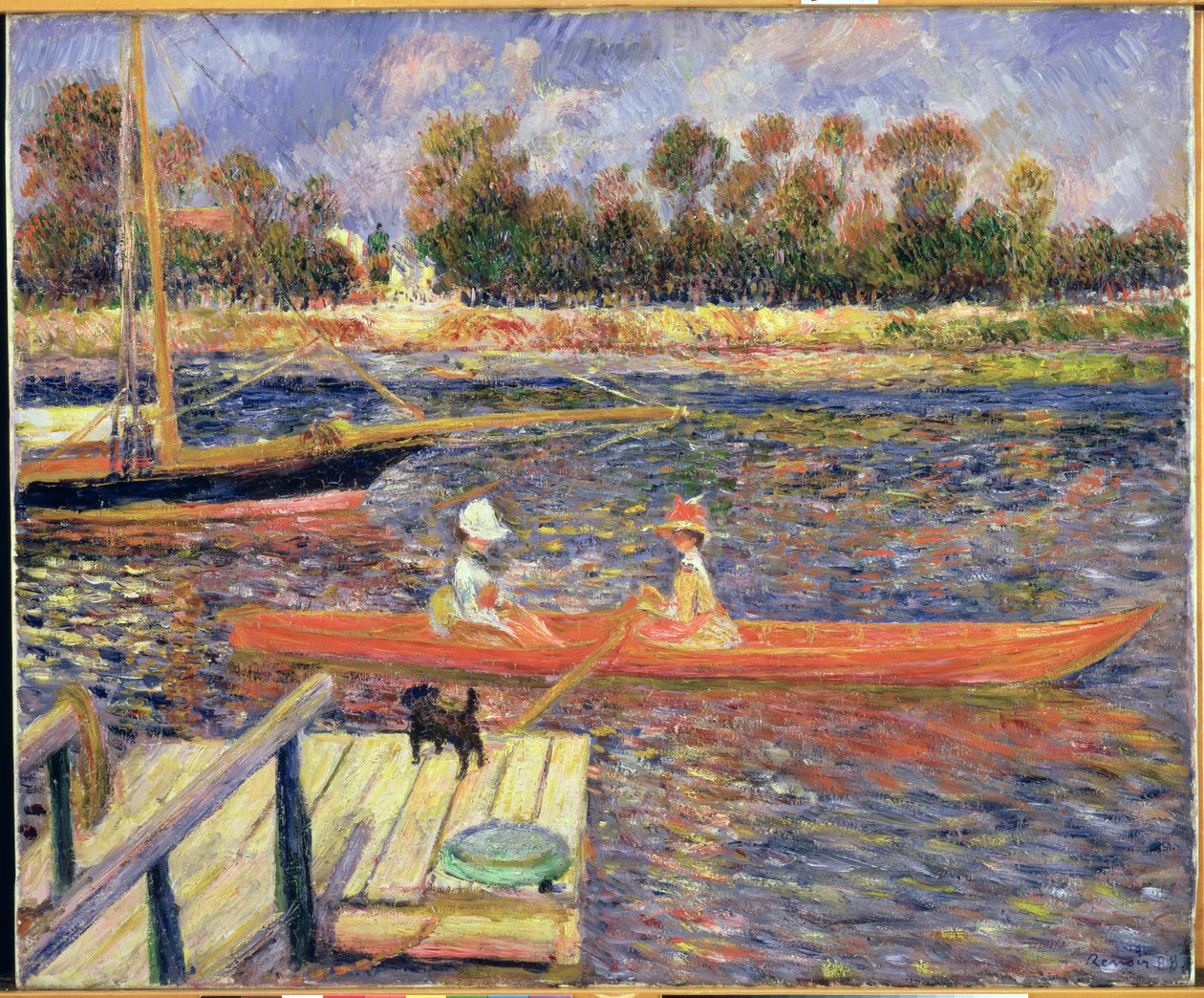 Red Boat, Argenteuil, 1888 af Pierre Auguste Renoir