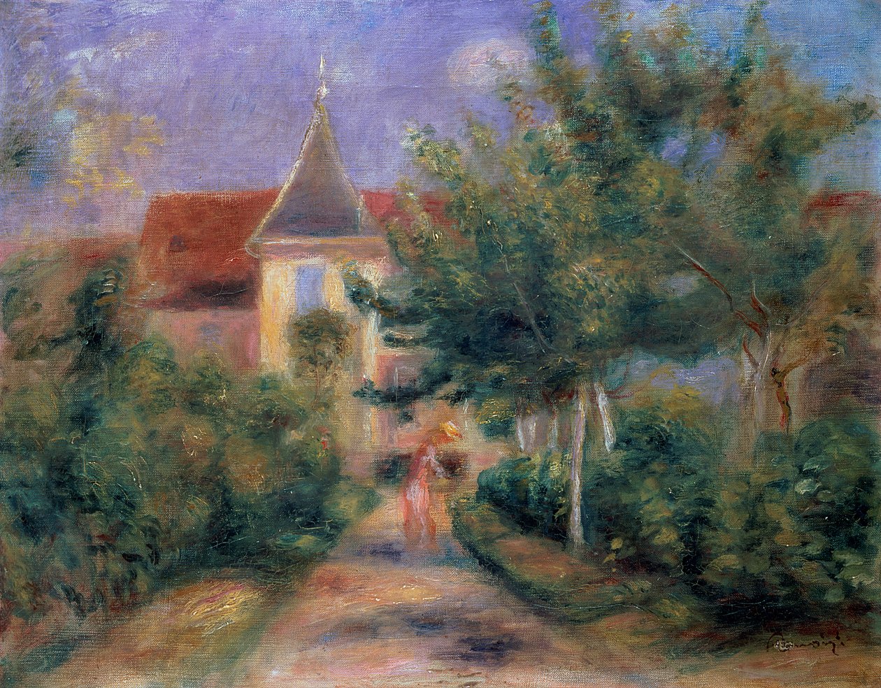 Renoirs hus i Essoyes, 1906, af Pierre Auguste Renoir