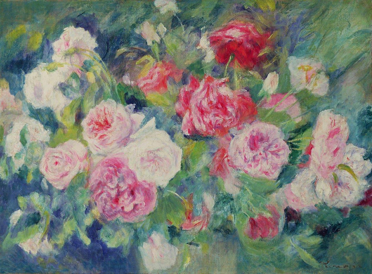 Roser, ca. 1885 af Pierre Auguste Renoir
