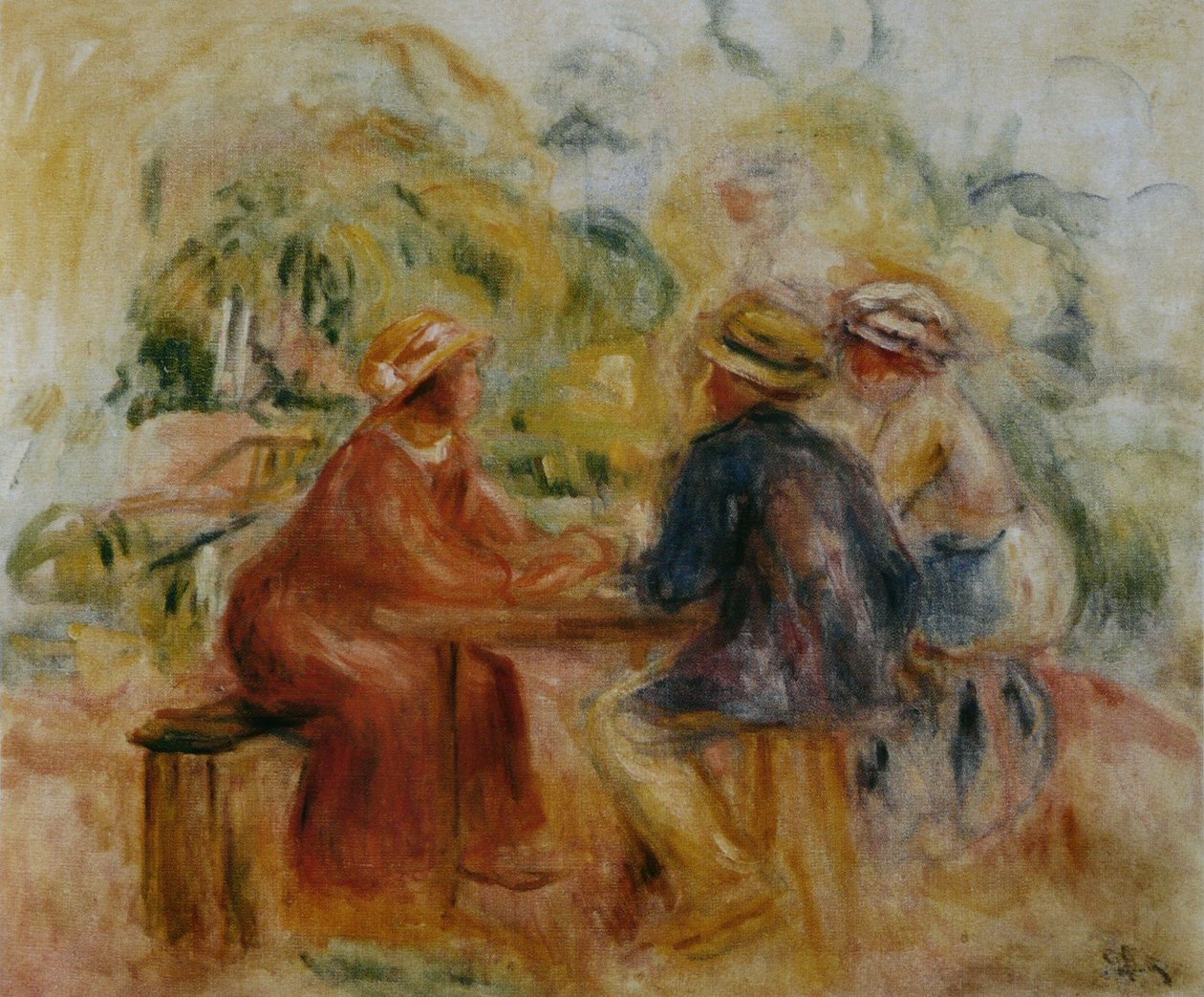 Møde i haven af Pierre Auguste Renoir