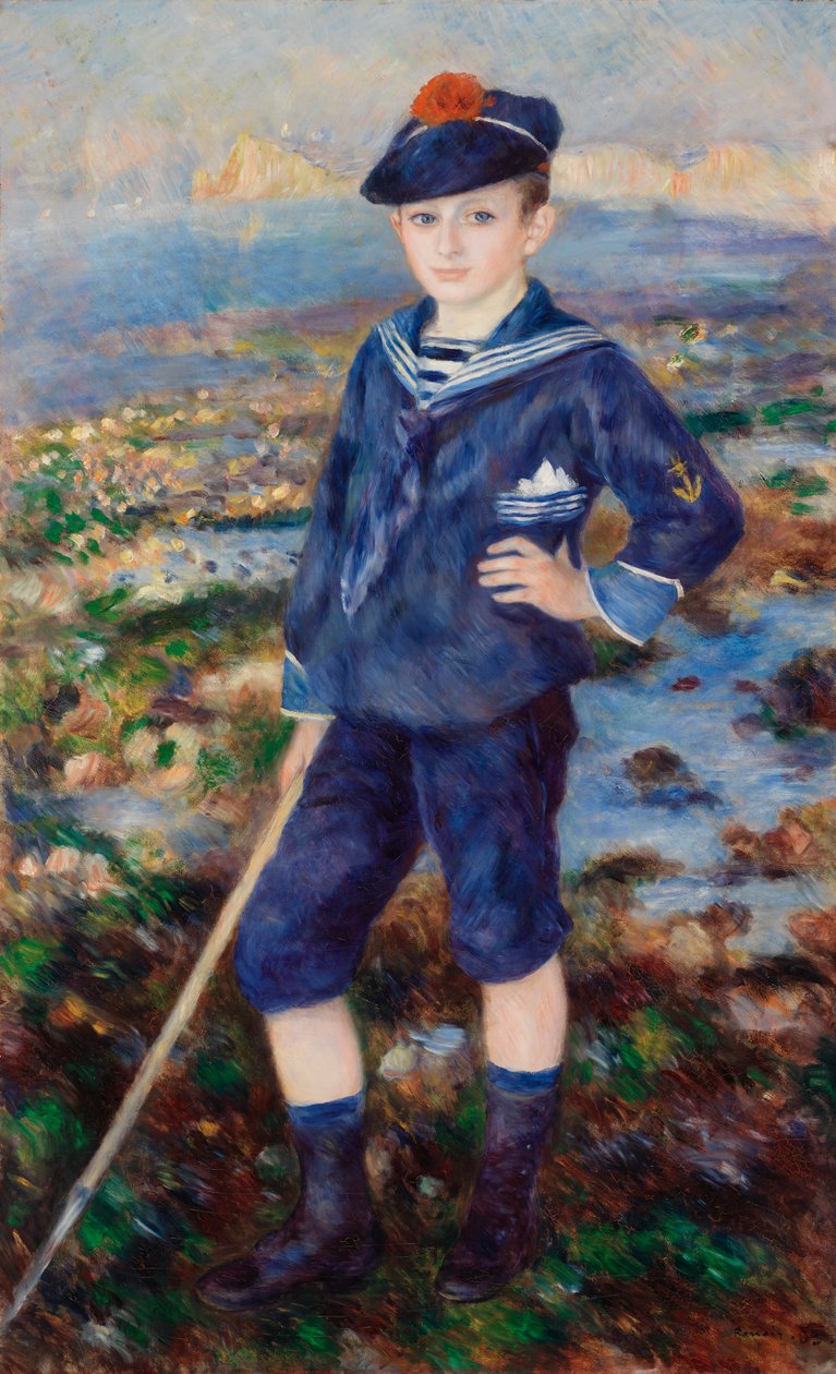Sailor Boy (Portræt af Robert Nunès) af Pierre Auguste Renoir