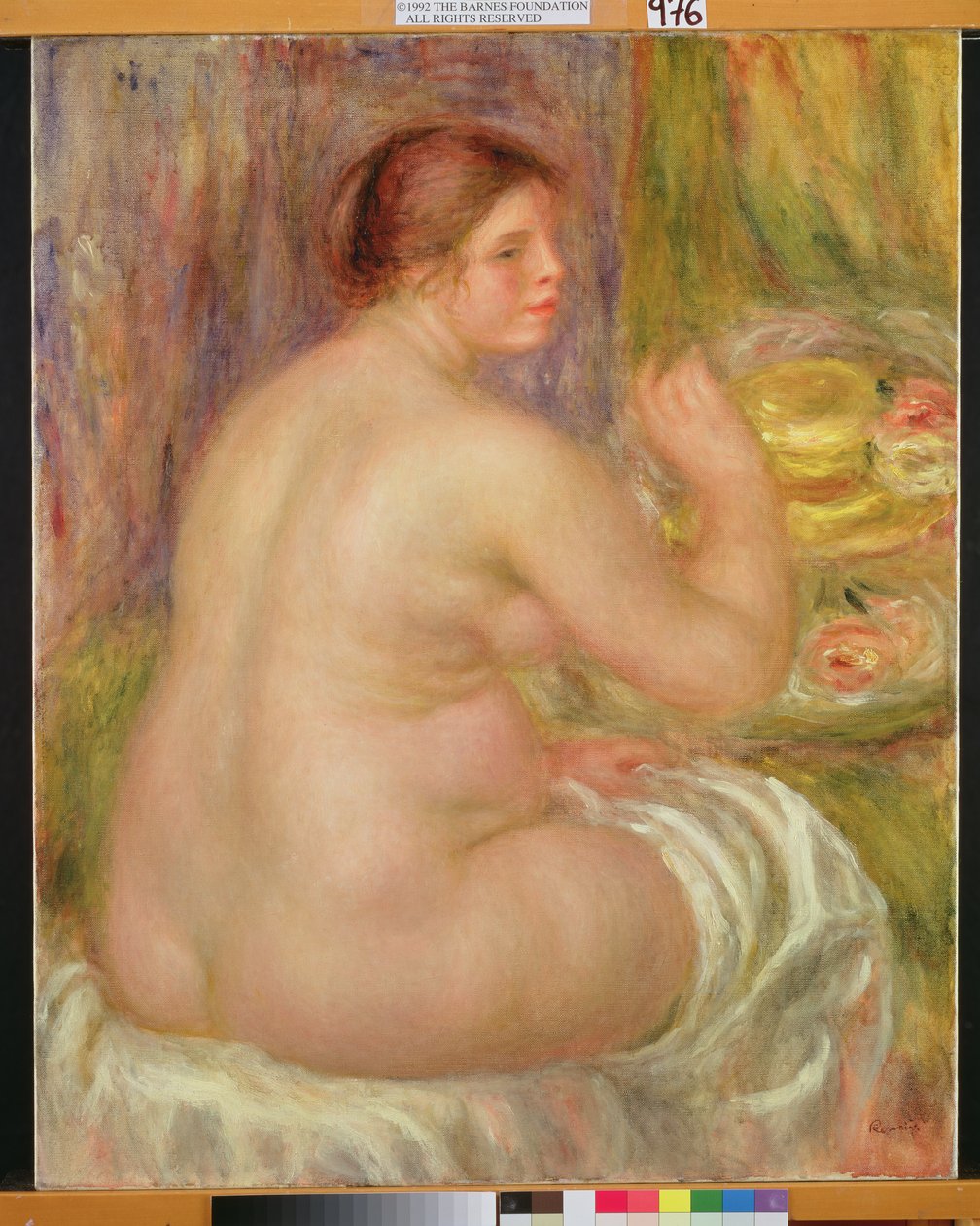 Siddende nøgen, den gravide kvinde af Pierre Auguste Renoir