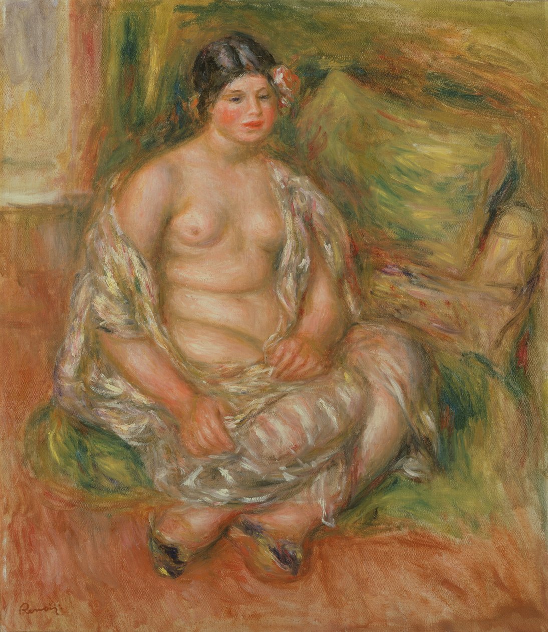Siddende Odalisque, 1918 af Pierre Auguste Renoir