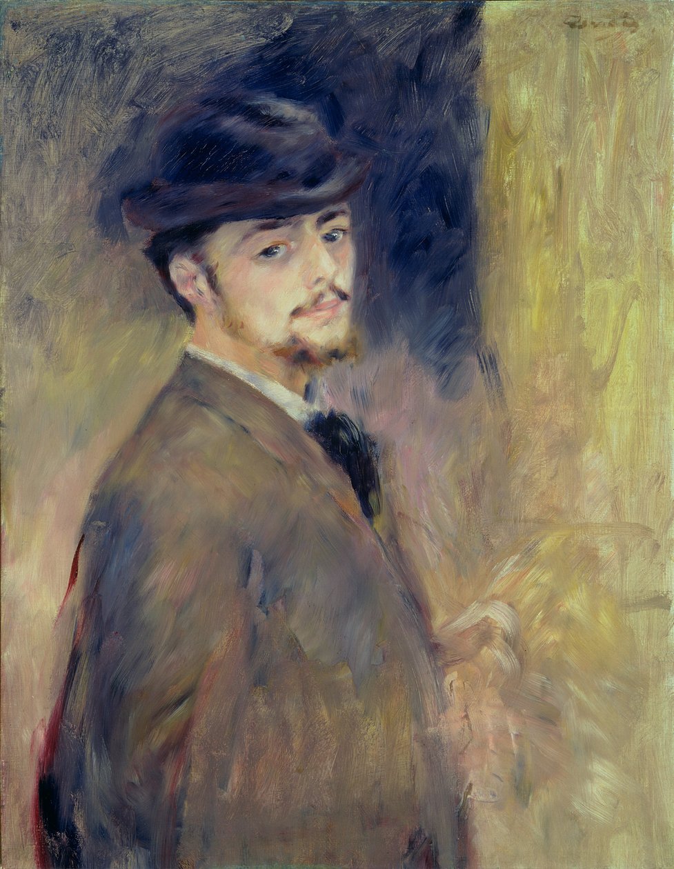 Selvportræt, 1876 af Pierre Auguste Renoir