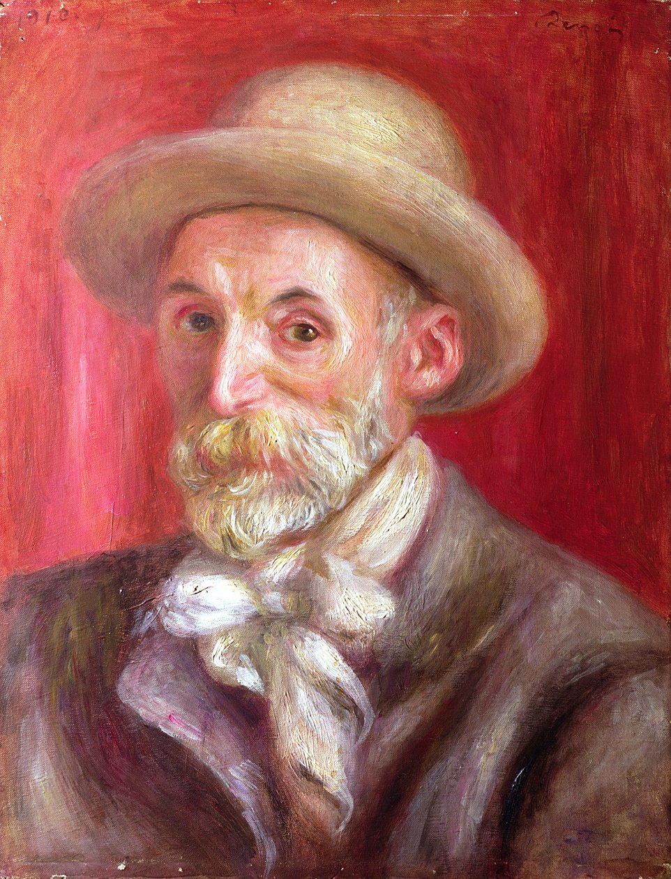 Selvportræt, 1910 af Pierre Auguste Renoir