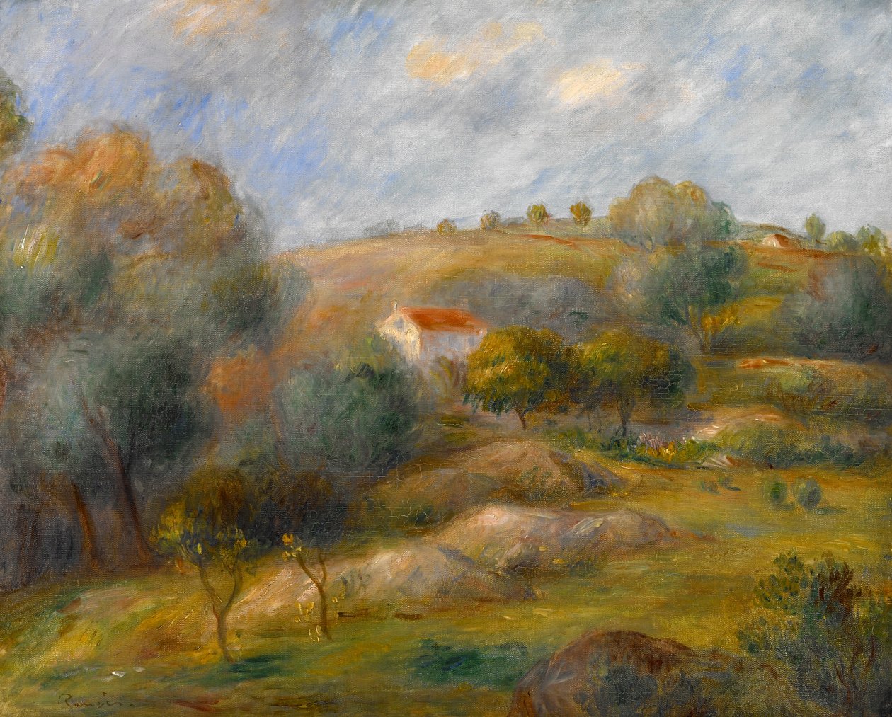 Forår i Essoyes af Pierre Auguste Renoir