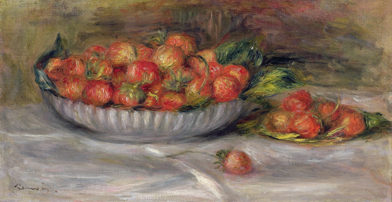 Stilleben med jordbær, 1914 af Pierre Auguste Renoir