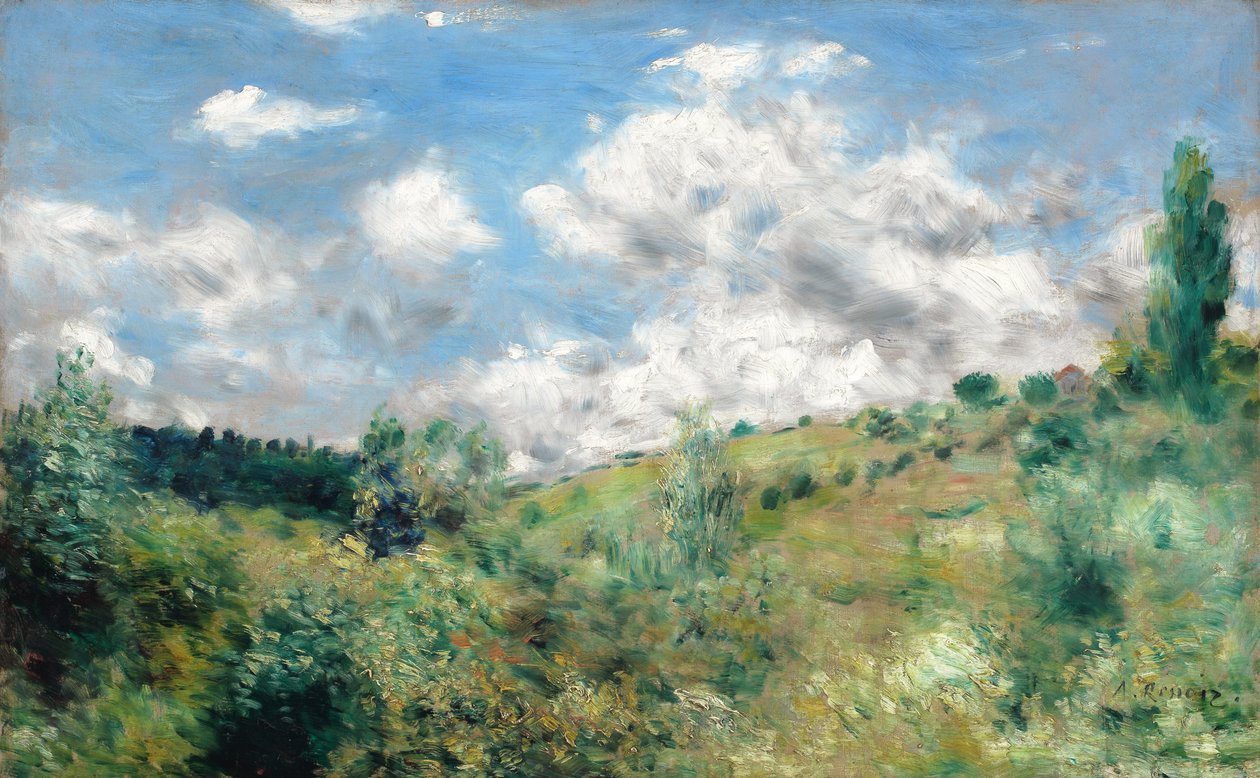 Vindstødet, ca. 1872 af Pierre Auguste Renoir
