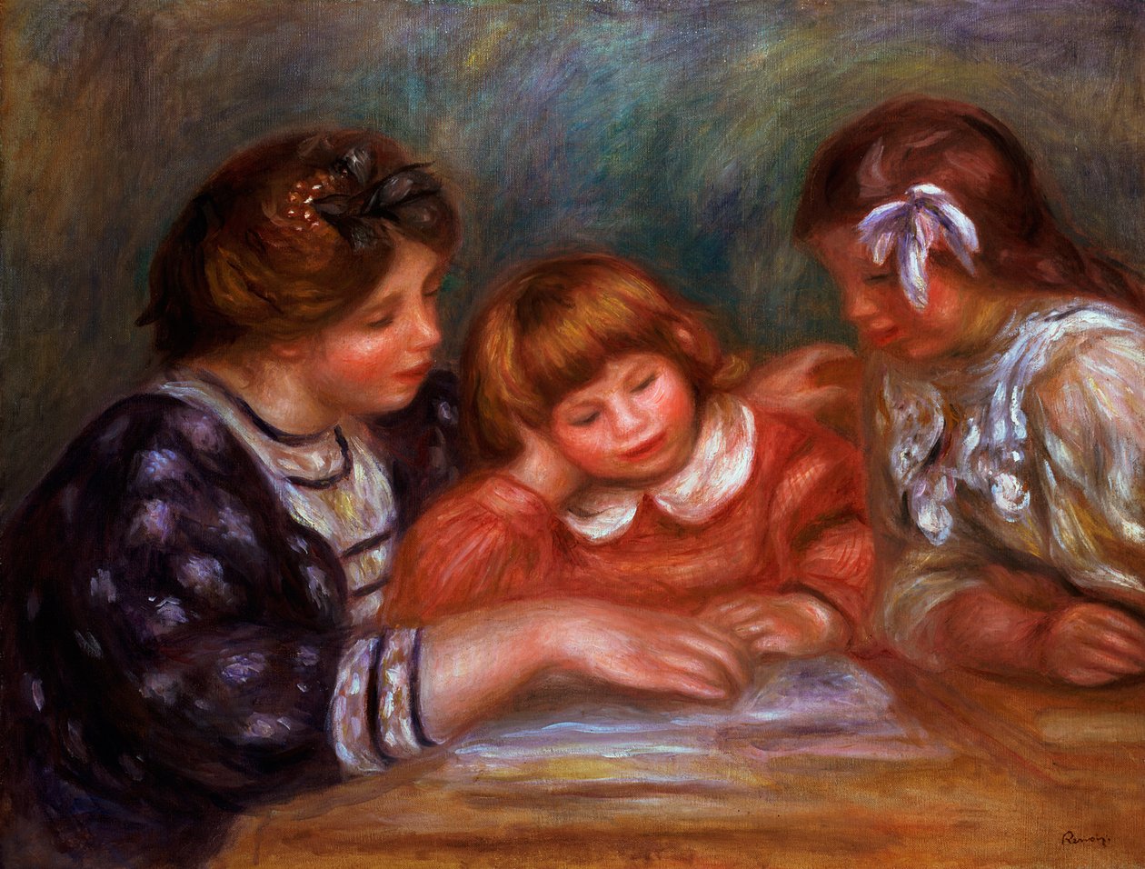 Lektionen, 1906 af Pierre Auguste Renoir