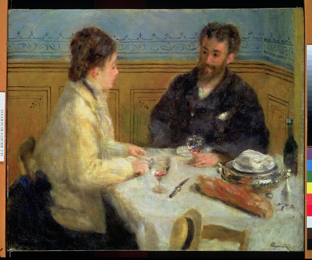 Frokosten, ca. 1879 af Pierre Auguste Renoir