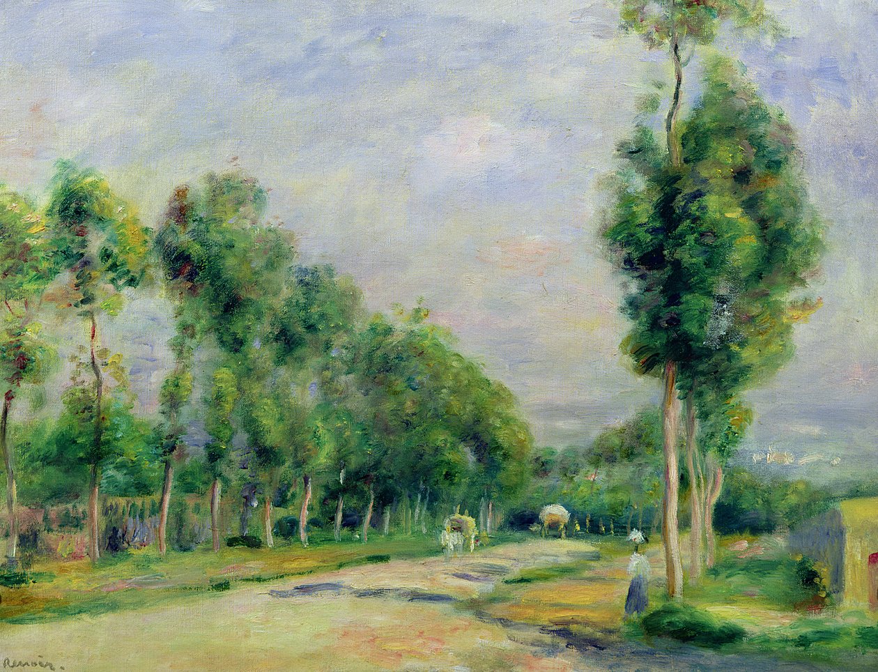 Vejen til Versailles ved Louveciennes af Pierre Auguste Renoir
