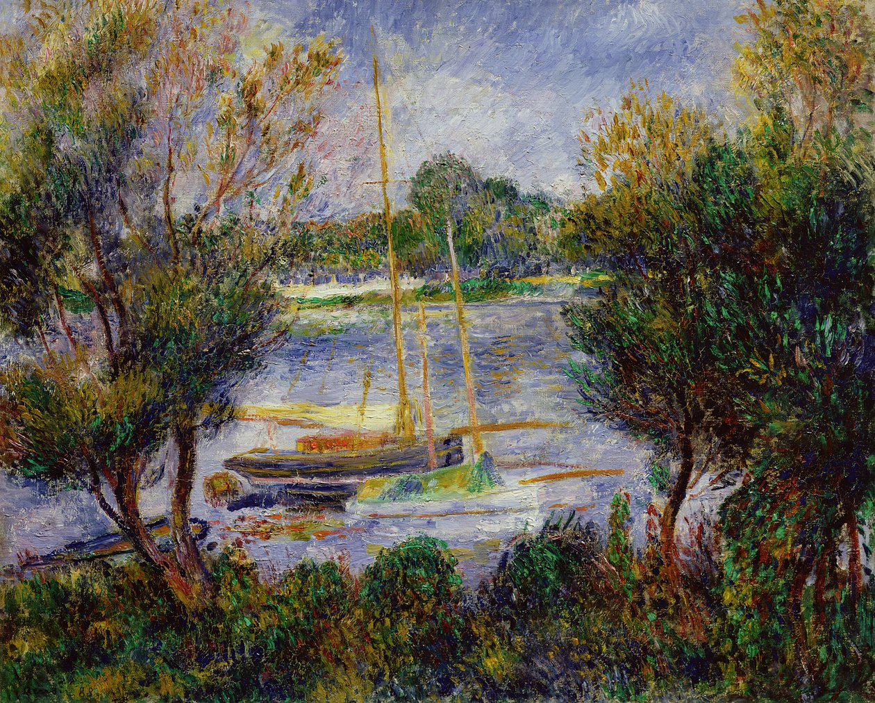 Seinen ved Argenteuil, 1888 af Pierre Auguste Renoir