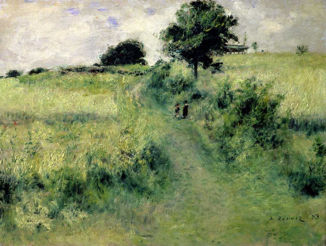 Vandingspladsen, 1873 af Pierre Auguste Renoir