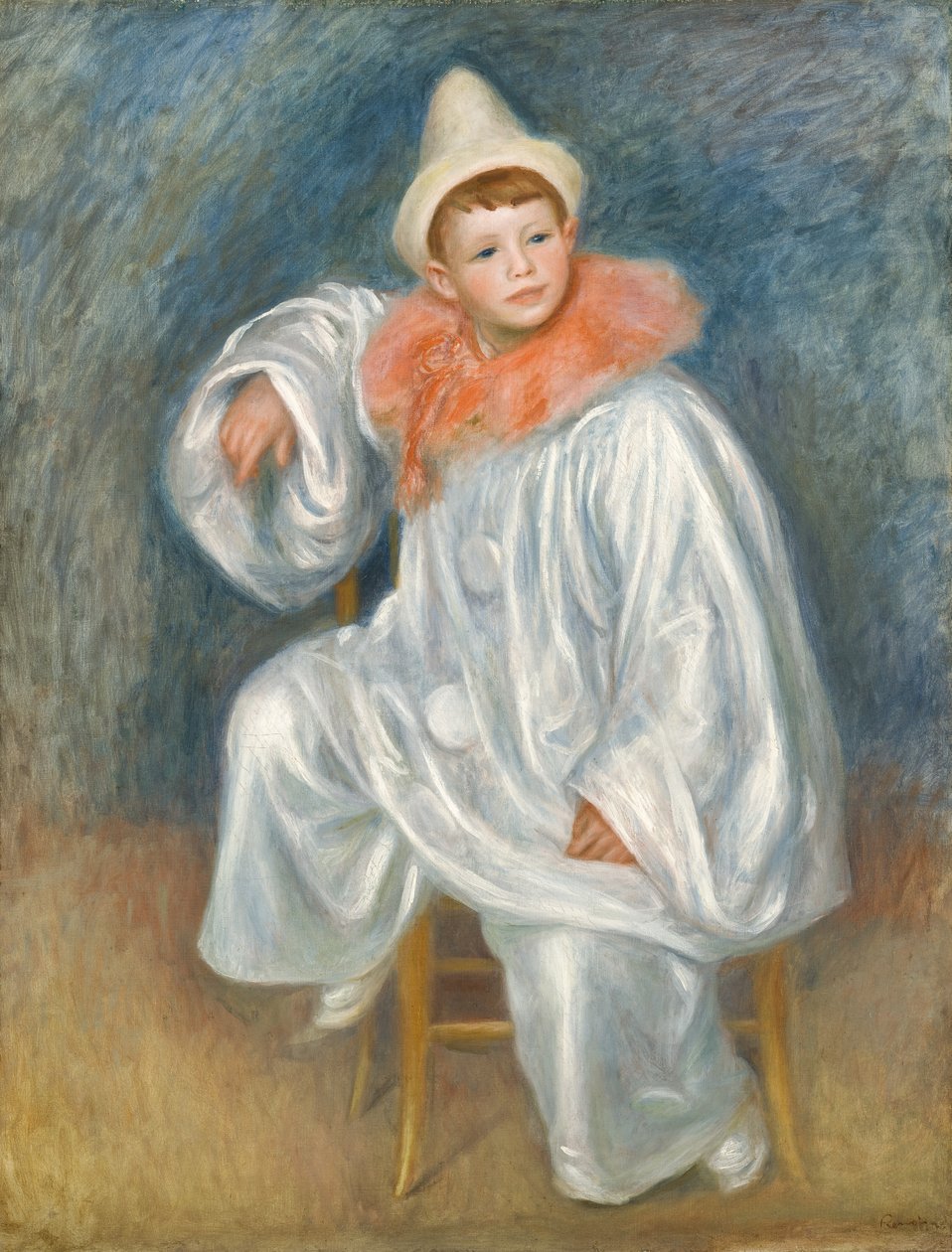 Den Hvide Pjerrot, 190102 af Pierre Auguste Renoir