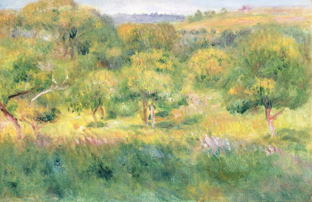 Udkanten af en skov i Bretagne, 1893 af Pierre Auguste Renoir