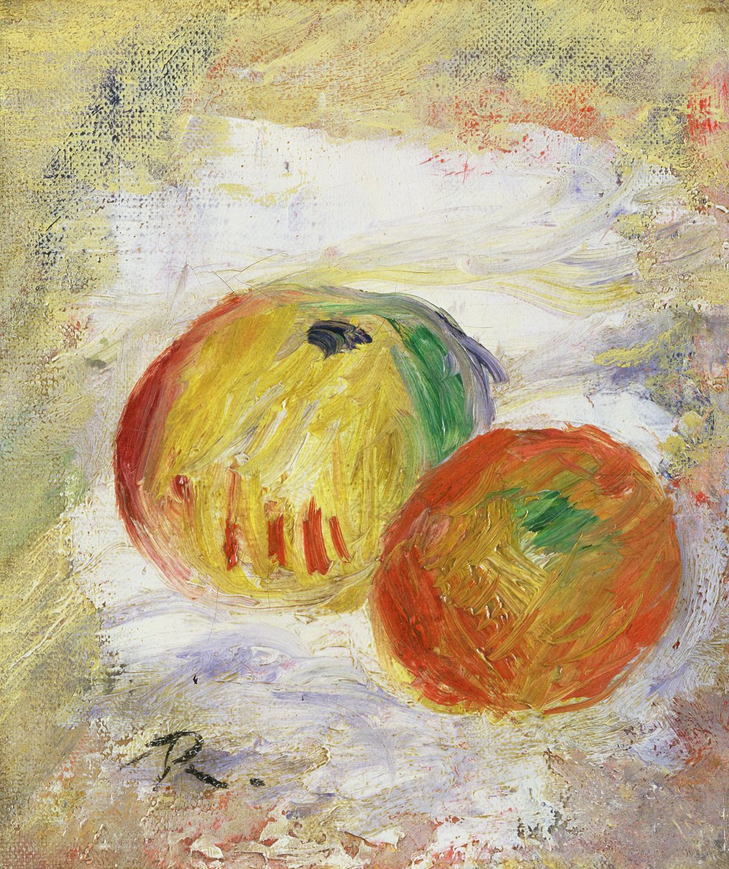 To æbler, 1875 af Pierre Auguste Renoir