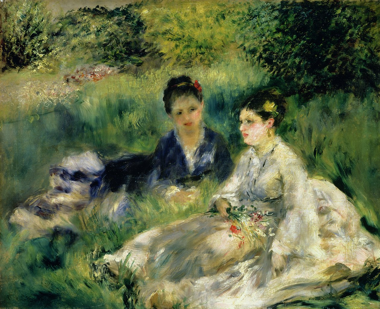 To kvinder i parken, 1875 af Pierre Auguste Renoir