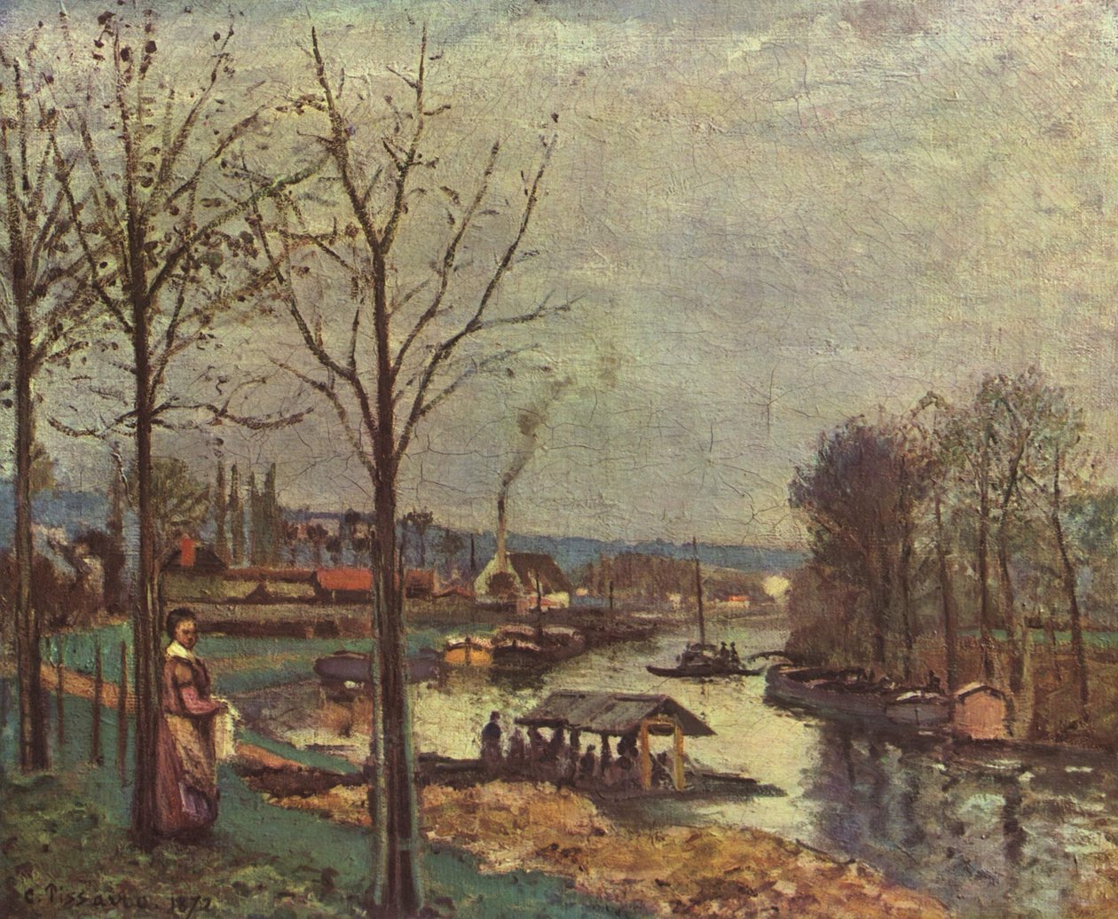 Pontoise vaskeområde af Pierre Auguste Renoir