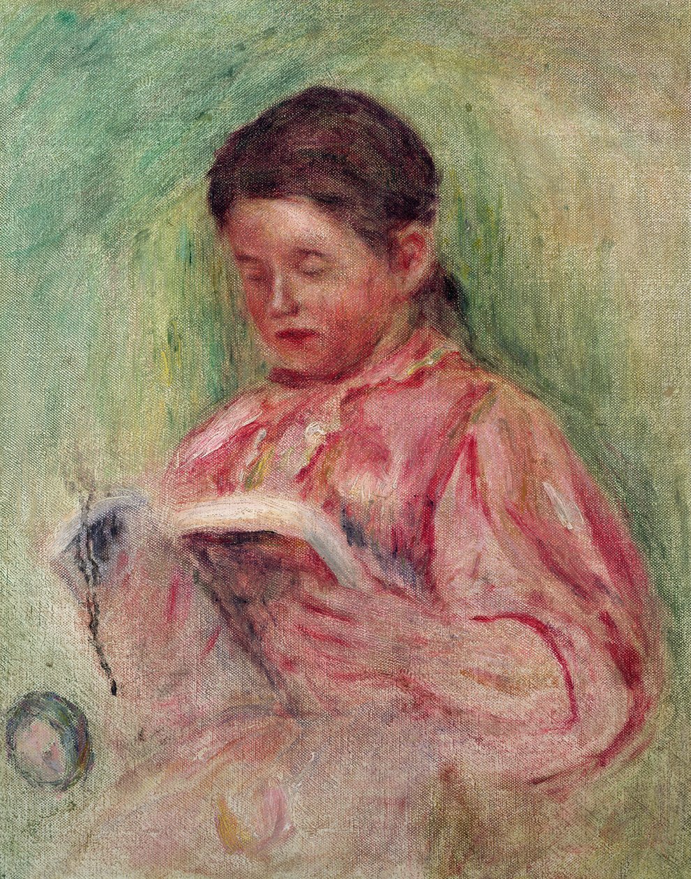 Kvinde læser af Pierre Auguste Renoir