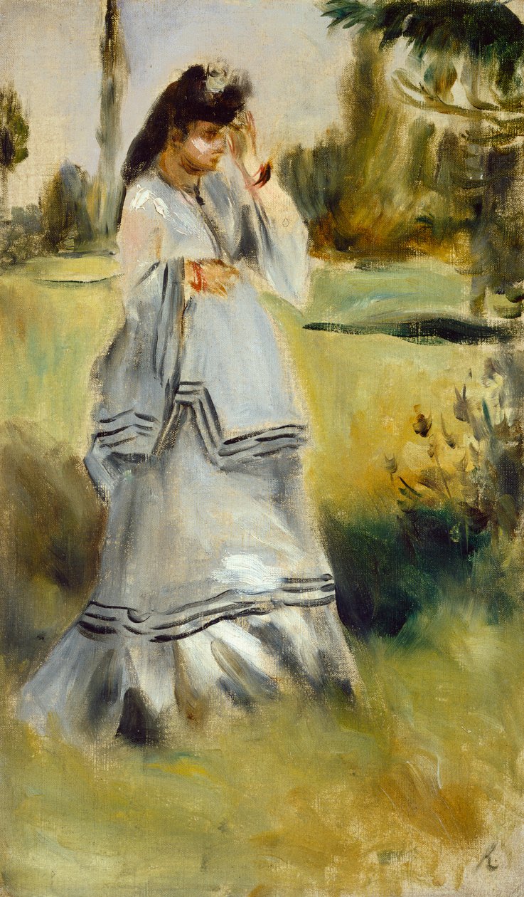 Kvinde i en park, 1866 af Pierre Auguste Renoir