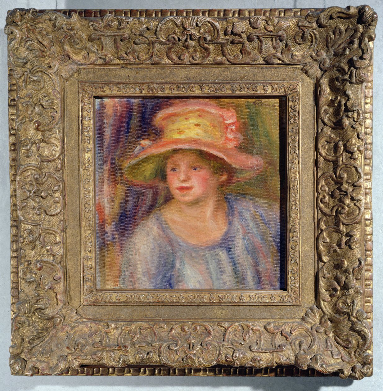 Kvinde med hat, ca. 1915-19 af Pierre Auguste Renoir