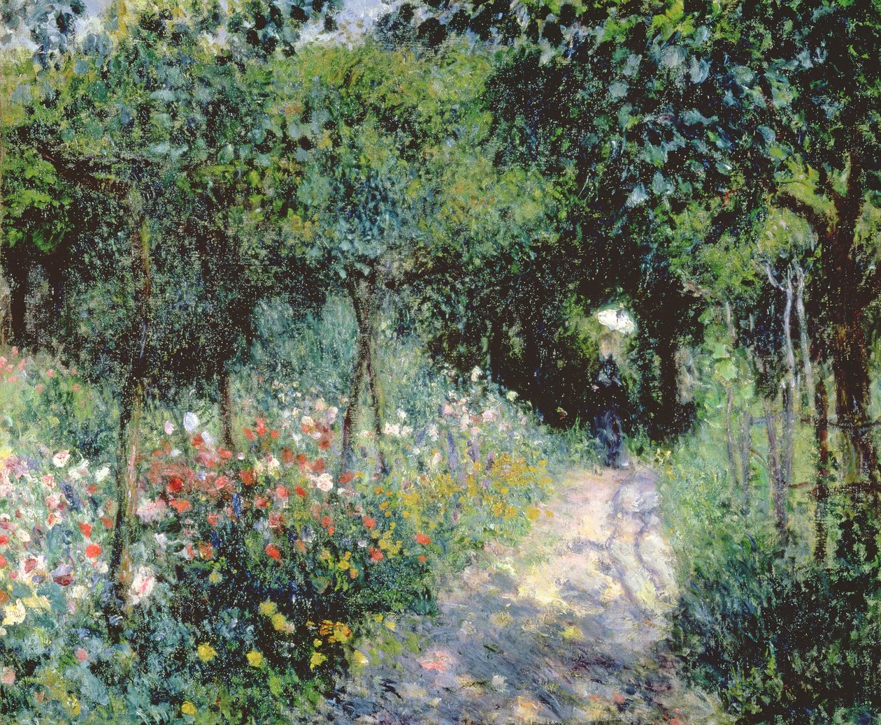 Kvinder i en have, 1873 af Pierre Auguste Renoir