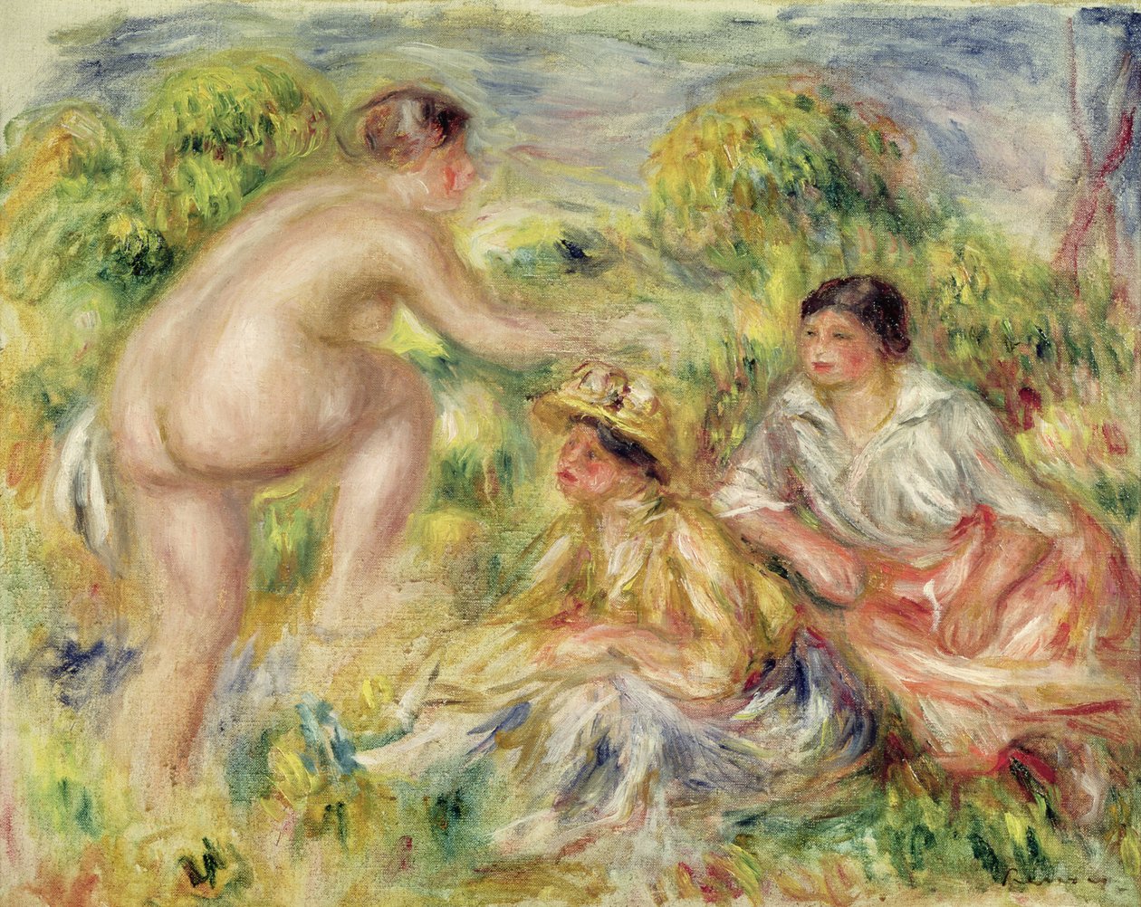 Unge piger på landet, 1916 af Pierre Auguste Renoir