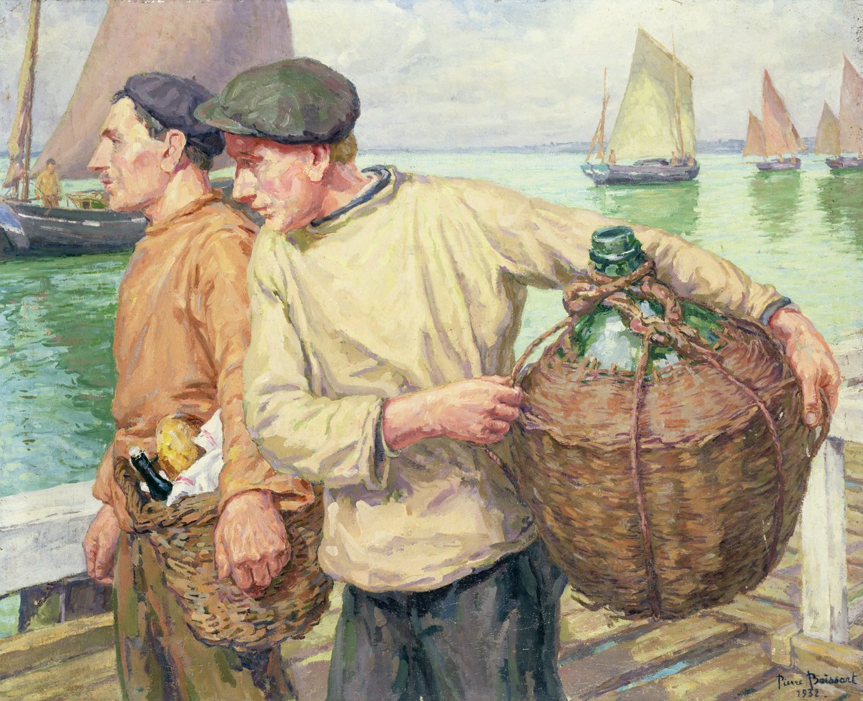 Bretonske fiskere, 1932 af Pierre Boissart