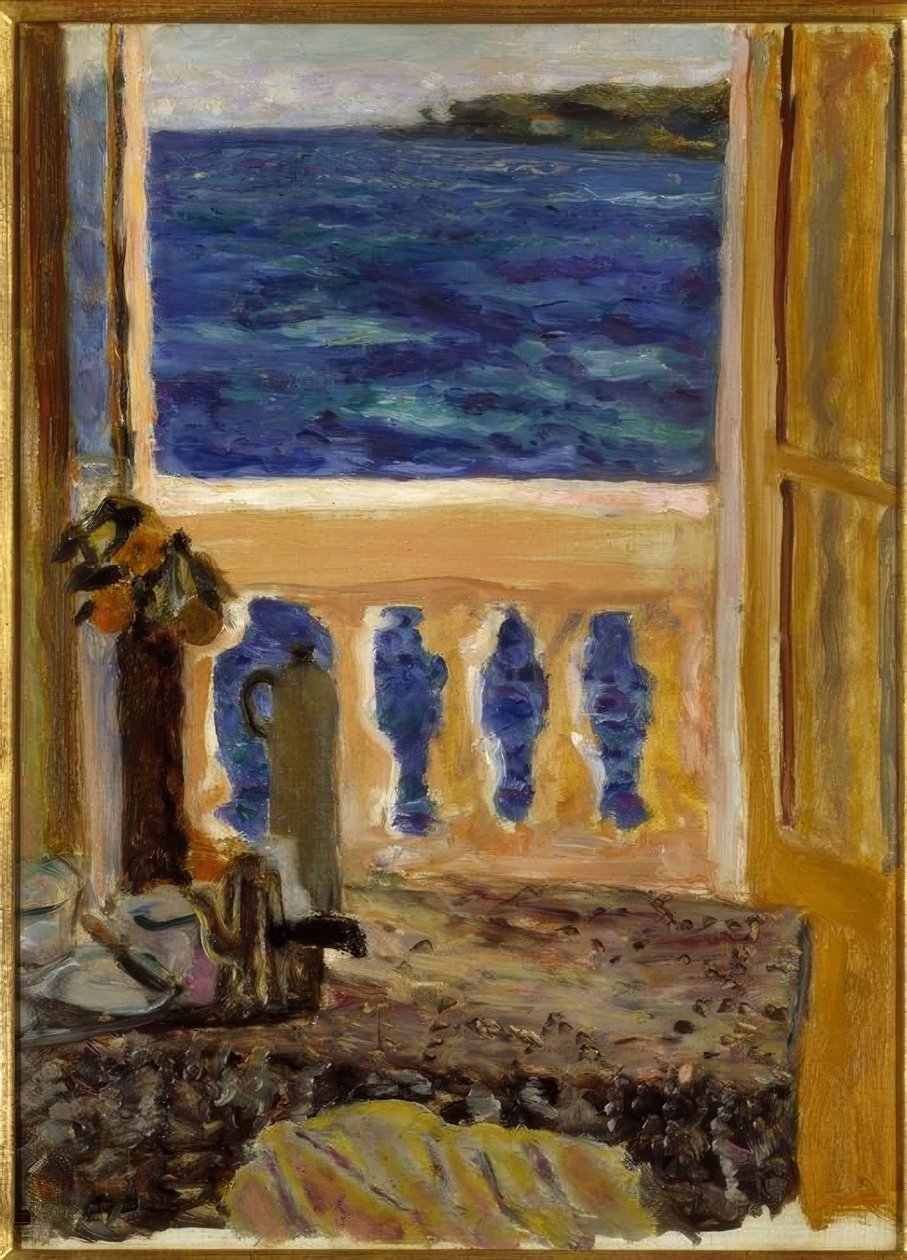 Vindue åbent til havet af Pierre Bonnard