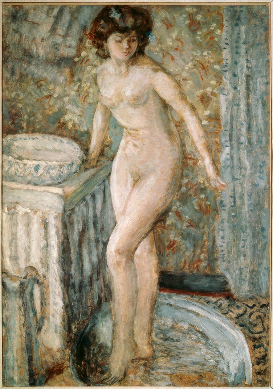 P. Bonnard, nøgen på toilettet af Pierre Bonnard