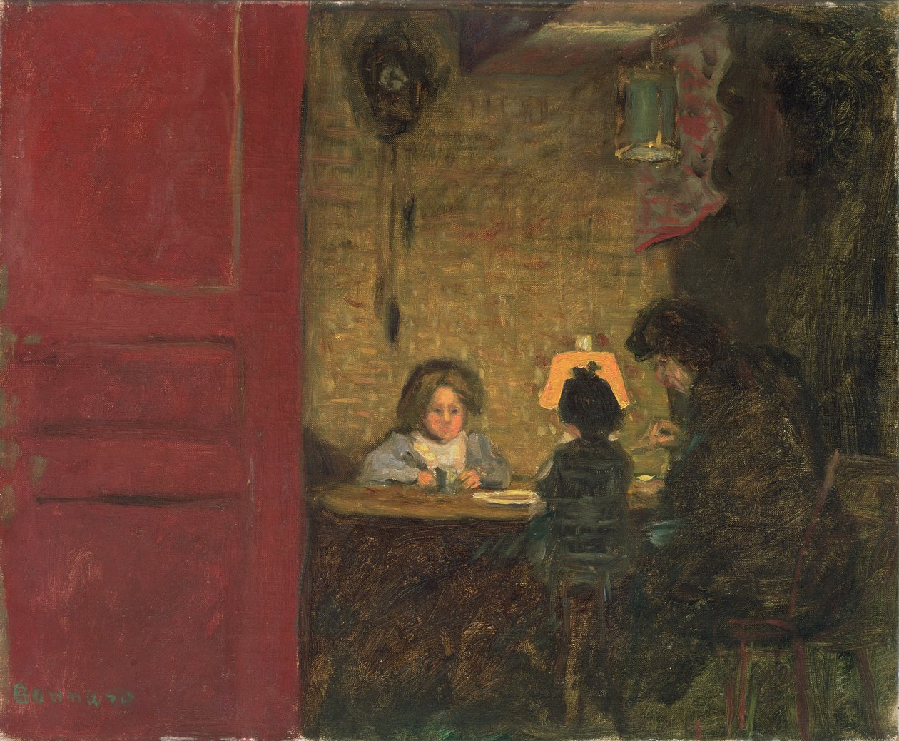 Dukkernes middagsselskab, ca. 1903 af Pierre Bonnard