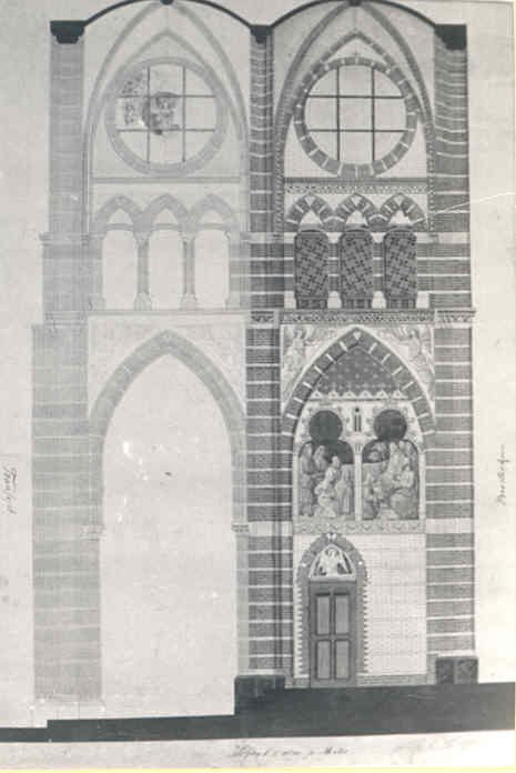 Design til interiøret i Sint-Martinuskerk i Sneek af Pierre Cuypers