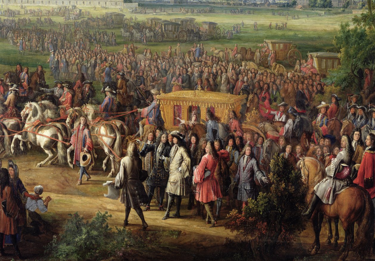 Indvielsen af Invalidekirken af Ludvig XIV (1638-1715) af Pierre Denis Martin
