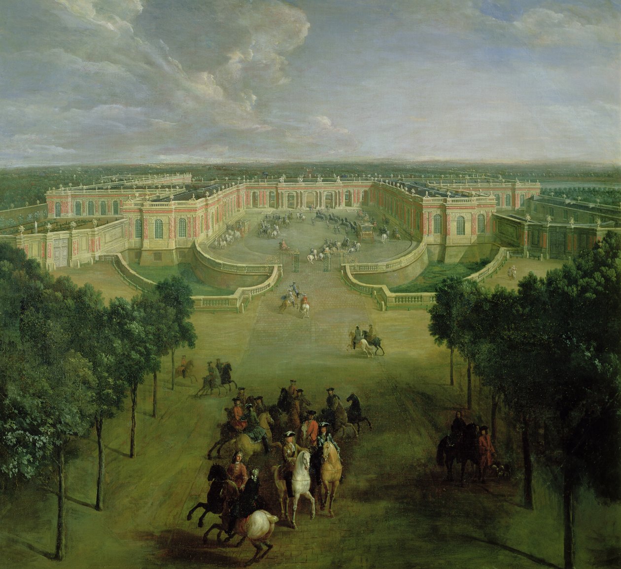 Udsigt over Grand Trianon, 1722 af Pierre Denis Martin