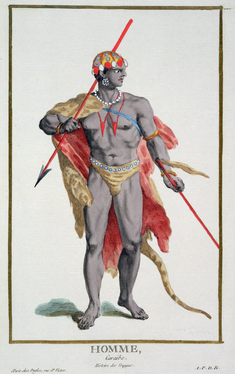 En mand fra Caribien, 1780 af Pierre Duflos