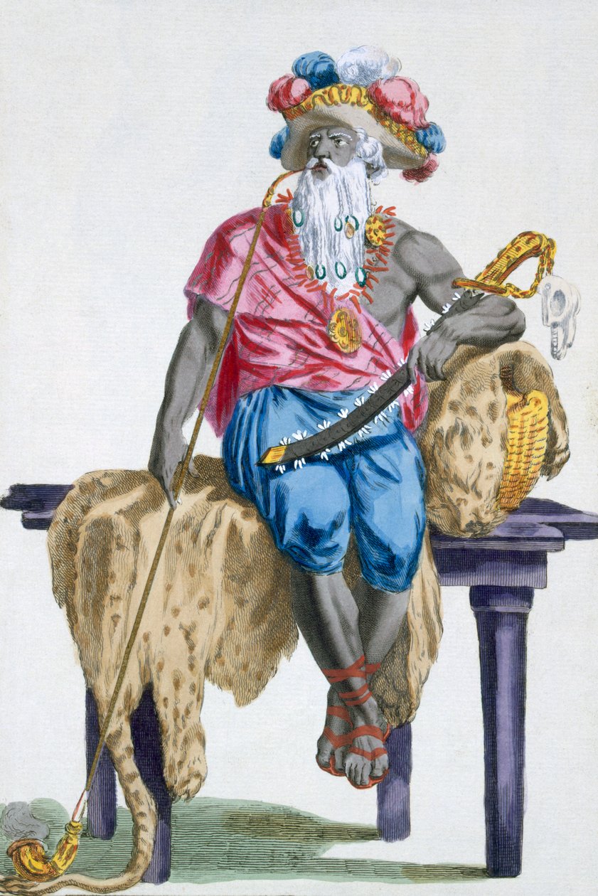 Akasini, konge af Assinie, 1780 af Pierre Duflos