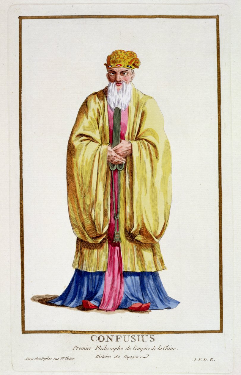 Confucius (551-479 f.Kr.), fra 