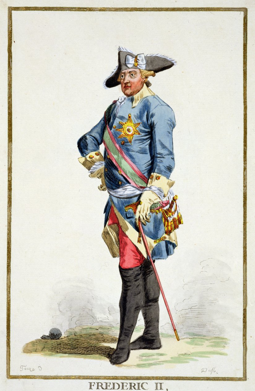 Frederik II den Store (1712-86) Konge af Preussen (1740-86) fra 