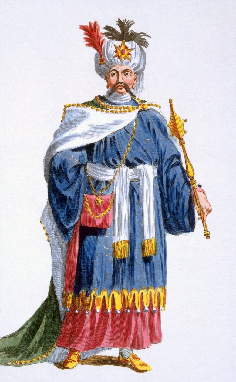 Japansk kejser Kaogun, 1780 af Pierre Duflos