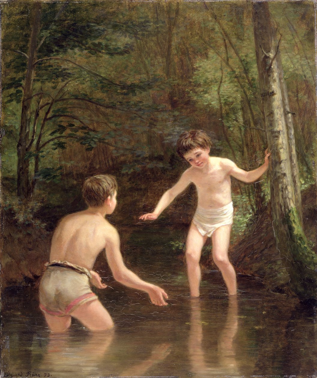 Badende drenge, 1873 af Pierre Edouard Frere