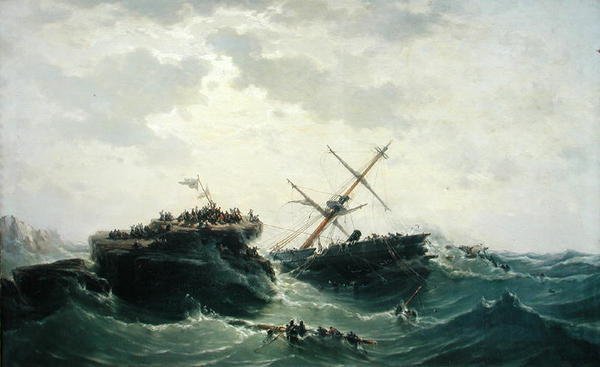 Borysthens forlis, 15. december 1865, 1866 af Pierre Emile Berthelemy