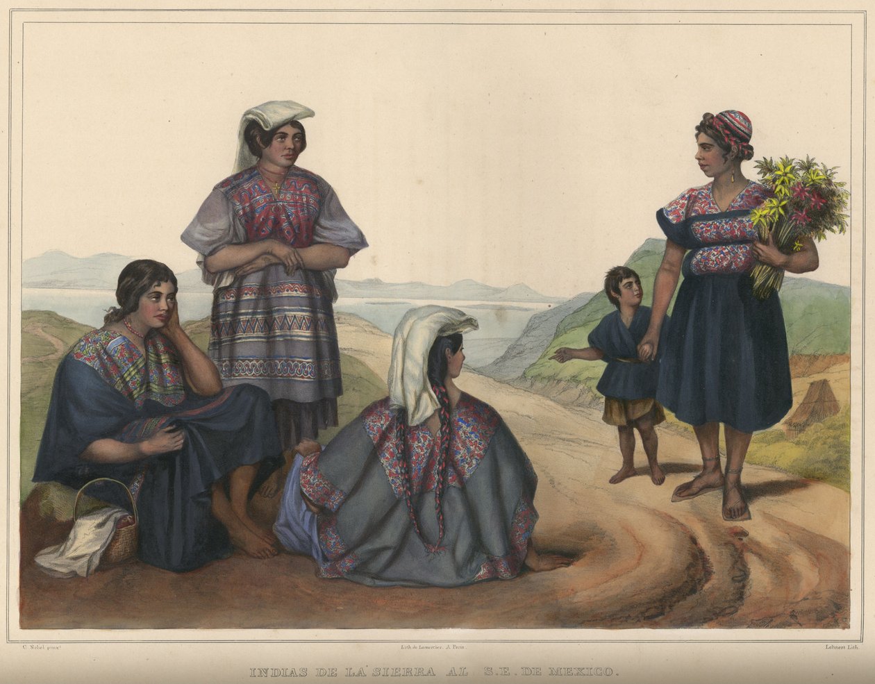 Indias de la Sierra til S. E. Of Mexico af Pierre Frédéric Lehnert