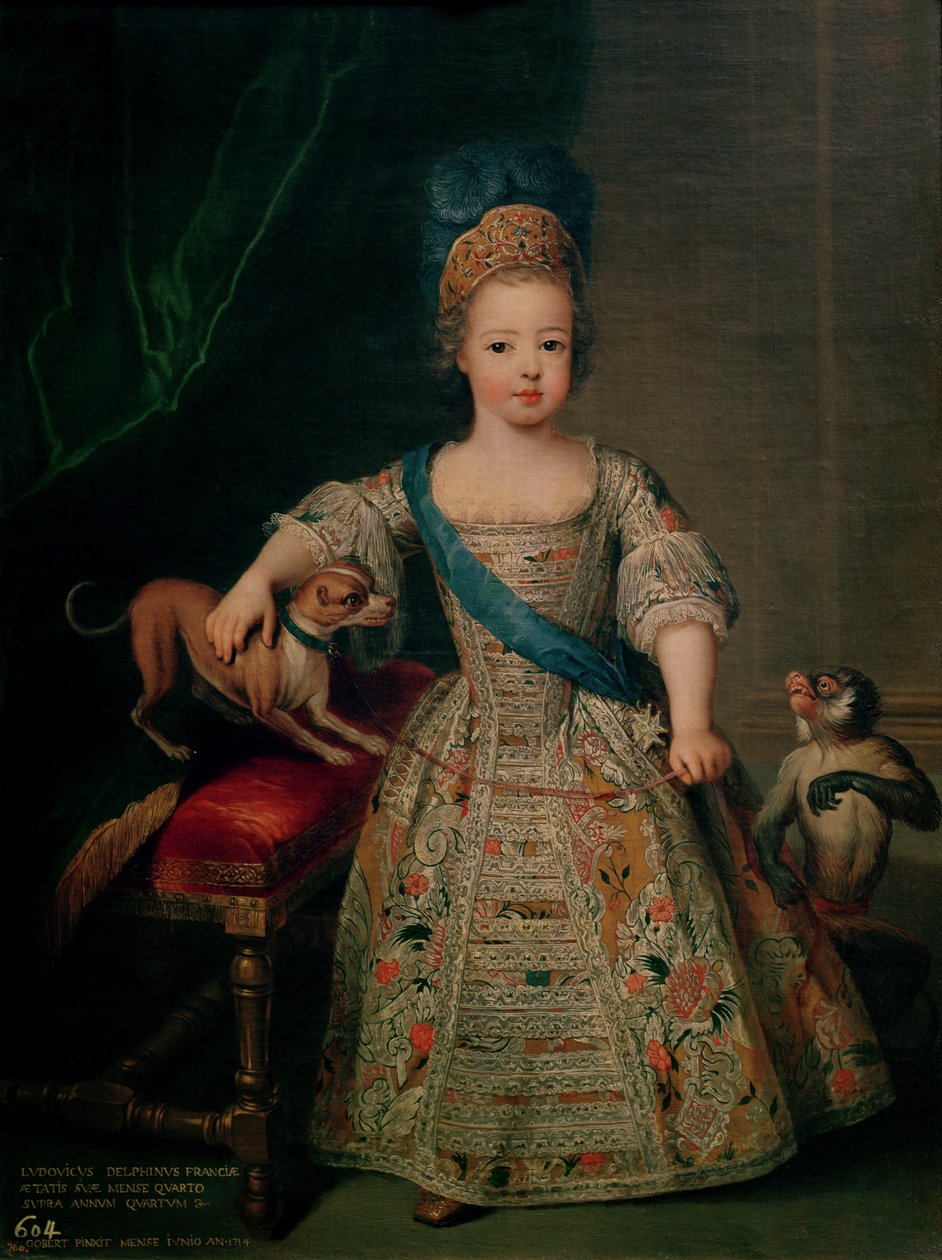 Ludvig XV (1710-74) som barn, 1714 af Pierre Gobert