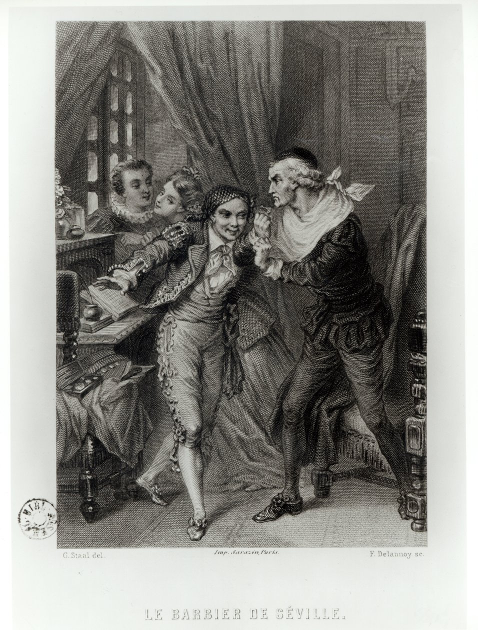 Figaro, illustration fra akt III Scene 12 af 