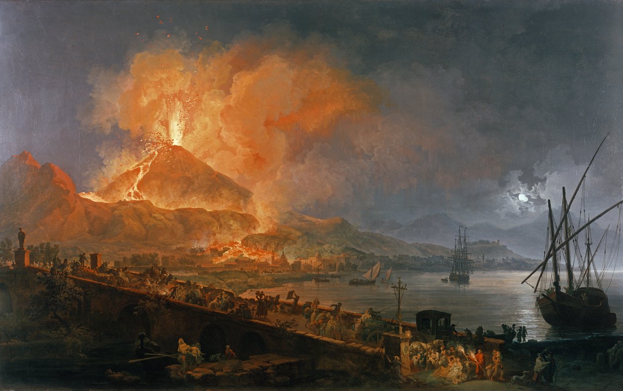 Vesuvs udbrud i 1771 af Pierre Jacques Volaire